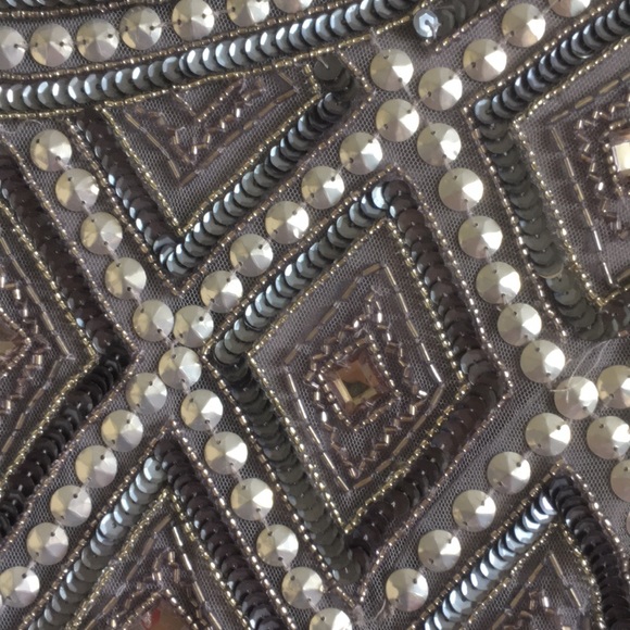 Adrienna Papell Blue/Gray US Size 2 Gown Dress - Picture 4 of 7